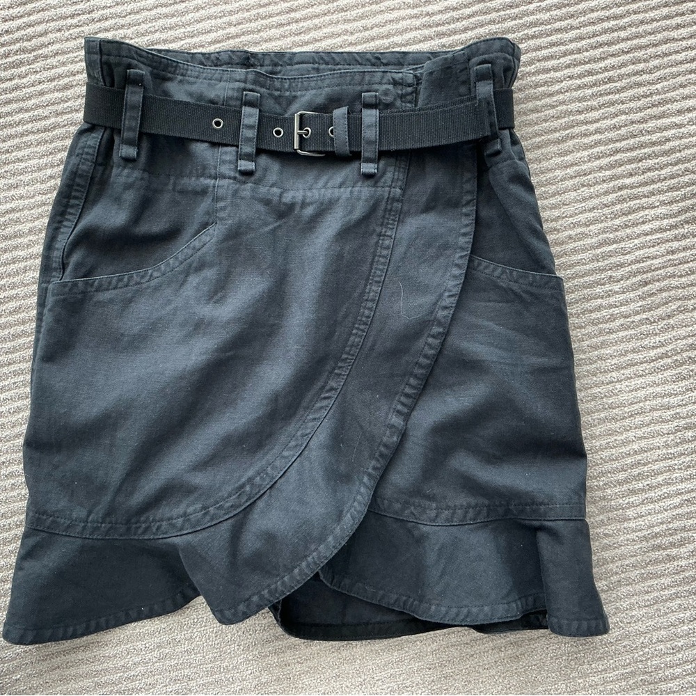 Isabel Marant Etoile Roan belted, short skirt black